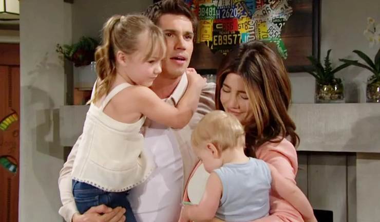 Finn e Steffy con i figli