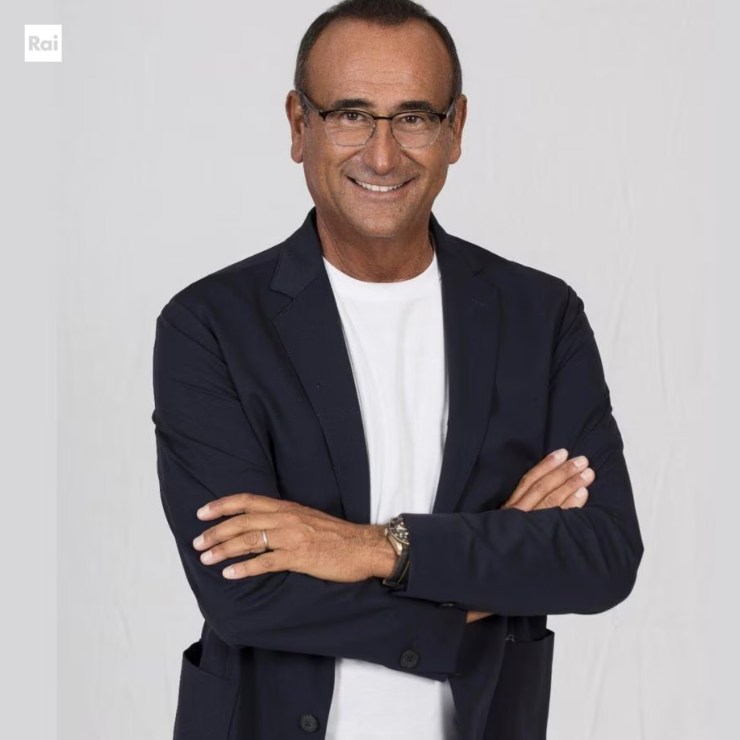 Carlo Conti foto per Sanremo 2025